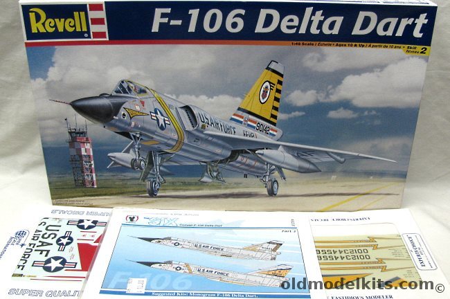 Revell 1/48 F-106 Delta Dart - With Three Aftermarket Decal Sets, 85-5847 plastic model kit